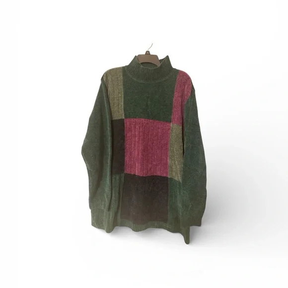 Classic Elements Multicolor Turtleneck Sweater - Picture 4 of 4